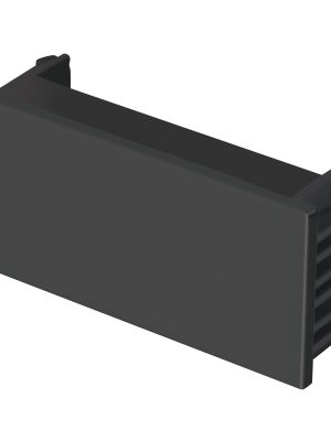 47996 - Tapón ciego, 1 módulo, línea Española, color negro, Volteck