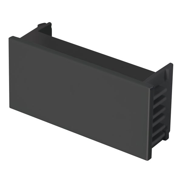 47996 - Tapón ciego, 1 módulo, línea Española, color negro, Volteck