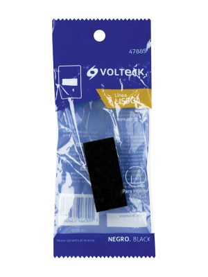 47885 - Tapón ciego negro de 1 módulo, línea Lisboa, Volteck