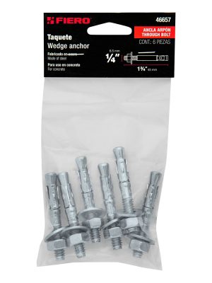 TAE-1-4A1E1.jpg 46657 - Bolsa con 6 taquetes arpón 1/4' x 1-3/4', Fiero