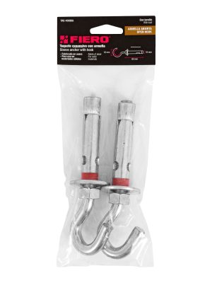 47567 - Bolsa con 2 taquetes expansivos 16x90 mm con armella abierta