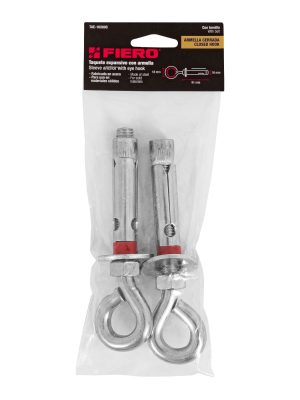 47563 - Bolsa con 2 taquetes expansivos 16x90 mm con armella cerrada