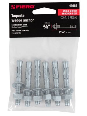 TAE-3-8A2E1.jpg 46665 - Bolsa con 6 taquetes arpón 3/8' x 2-3/4', Fiero