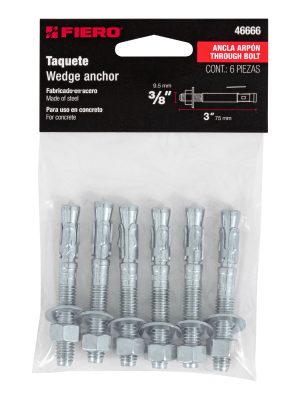 TAE-3-8A3E1.jpg 46666 - Bolsa con 6 taquetes arpón 3/8' x 3', Fiero