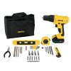 27097 - Kit taladro 3/8', 12V, 35 accesorios, en maleta, PRETUL