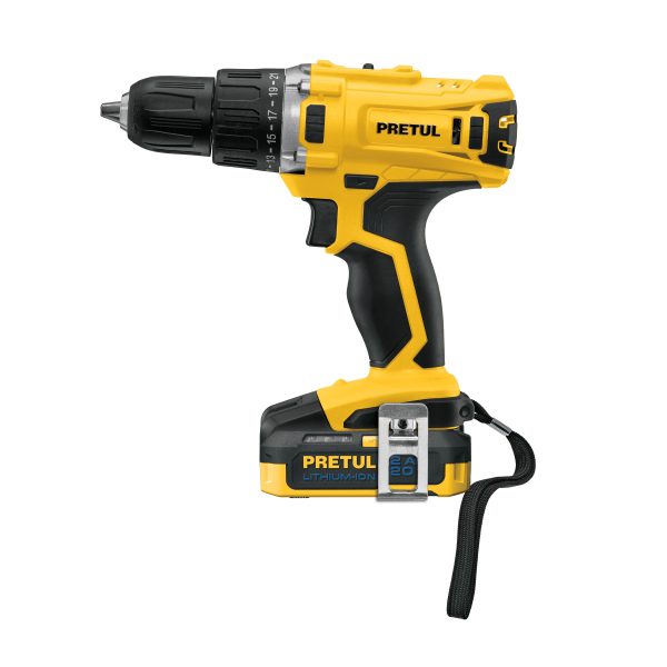 26118 - Taladro 1/2', 20V, 1 batería 2Ah, PRETUL