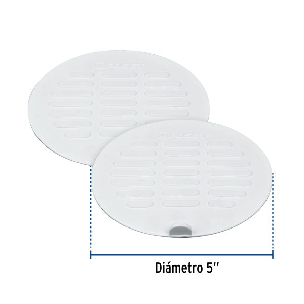 49555 - Juego 2 tapas para coladera de 5', Foset