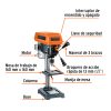 16174 - Taladro de piso 8', 1/3 HP (250 W), broquero 1/2', Truper