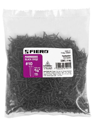 44934 - Bolsa con 1 kg de tachuelas pavonadas No. 10, Fiero