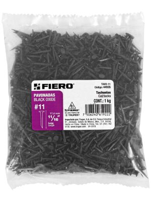 44935 - Bolsa con 1 kg de tachuelas pavonadas No. 11, Fiero