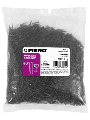 44932 - Bolsa con 1 kg de tachuelas pavonadas No. 6, Fiero