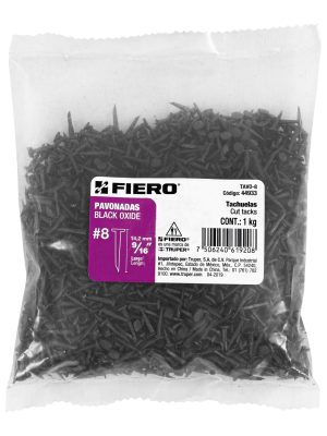 44933 - Bolsa con 1 kg de tachuelas pavonadas No. 8, Fiero