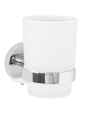 TBA-71.jpg 45955 - Portavaso cepillero cromo con vaso de vidrio, Foset Túbig