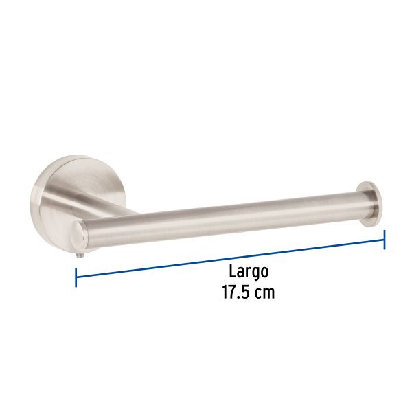 45959 - Portarrollo metálico acabado satín, Foset Túbig