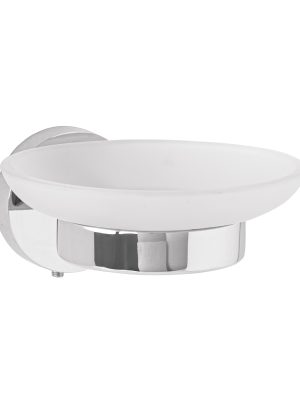 TBA-74.jpg 45964 - Jabonera metálica cromo con plato de vidrio, Foset Túbig