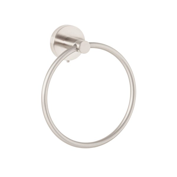 45974 - Toallero argolla metálico acabado satín, Foset Túbig