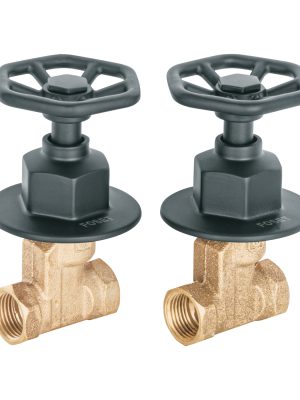 46785 - Juego llaves empotrar roscables, volante negro, Túbig