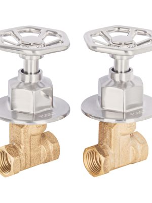 46784 - Juego llaves empotrar roscables, volante satín, Túbig