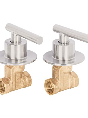 46778 - Juego llaves empotrar roscables, palanca satín, Túbig