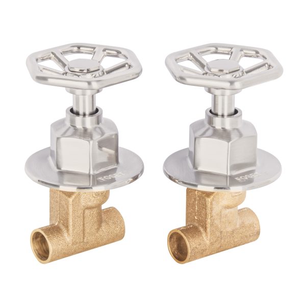 46787 - Juego llaves empotrar soldables, volante satín, Túbig