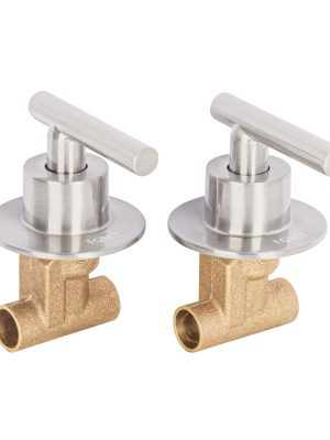 TBE-662N.jpg 46781 - Juego llaves empotrar soldables, palanca satín, Túbig