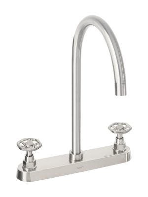 46775 - Mezcladora para fregadero, manerales redondos,satín, Tubig