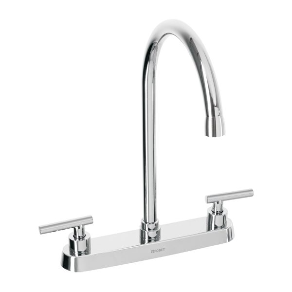 46771 - Mezcladora para fregadero, manerales palanca, cromo, Tubig