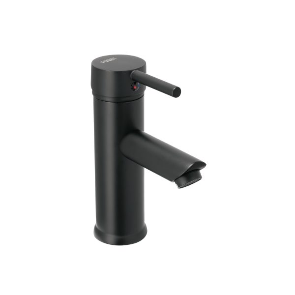 47792 - Monomando corto negro para lavabo, Foset Tubig
