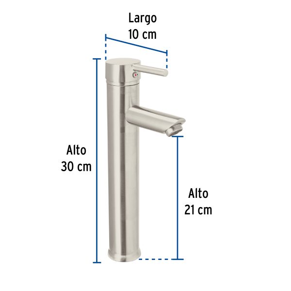 47794 - Monomando alto satín para lavabo, Foset Tubig