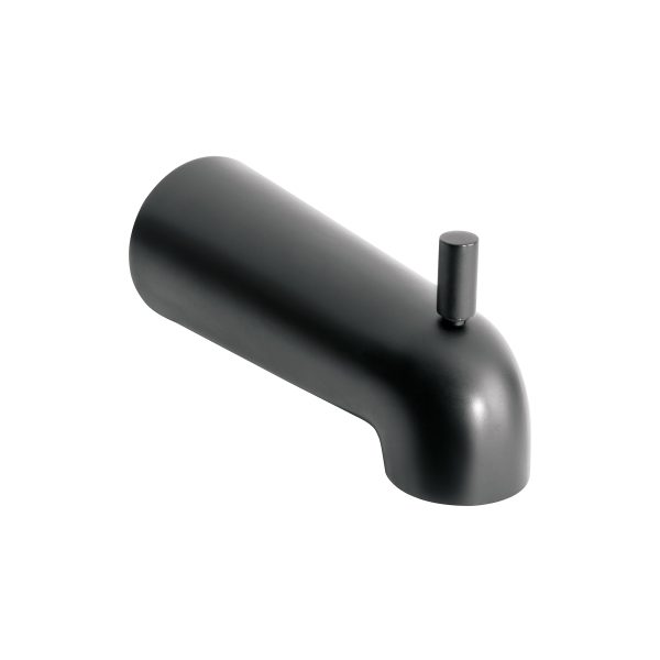 47484 - Salida de tina con desviador, negro, FOSET TÚBIG