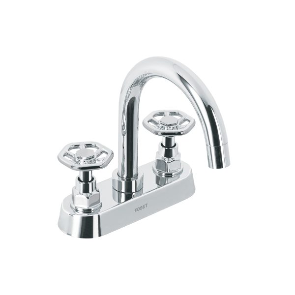 46753 - Mezcladora p/lavabo, bar, manerales redondos, cromo, Tubig