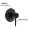 46791 - Monomando para regadera, negro, TÚBIG