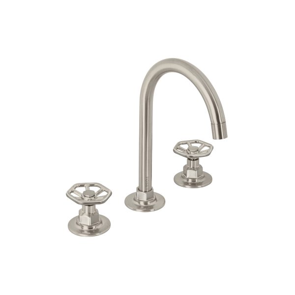 46760 - Mezcladora p/lavabo,taladros separados,redondos,satín,Tubig