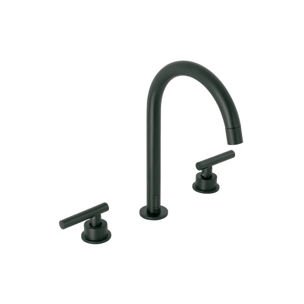 46758 - Mezcladora p/lavabo,taladros separados,palanca,negro,Tubig