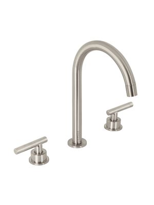 46757 - Mezcladora p/lavabo,taladros separados,palanca,satín,Tubig