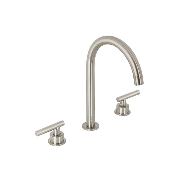 46757 - Mezcladora p/lavabo,taladros separados,palanca,satín,Tubig