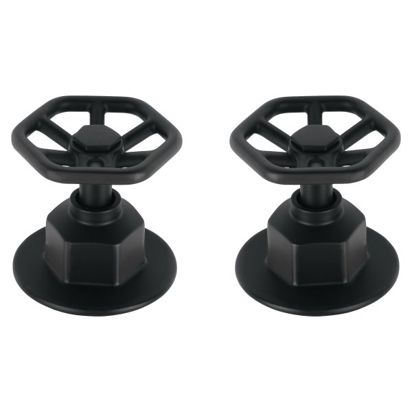 46880 - Juego de 2 manerales para regadera, volante, negro, Tubig