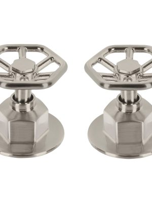 46879 - Juego de 2 manerales para regadera, volante, satín, Tubig