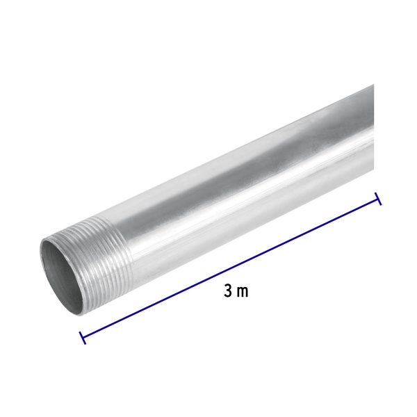 47233 - Tubo Conduit 1 1/4' para mufa, pared gruesa (0.9 mm), 3 m