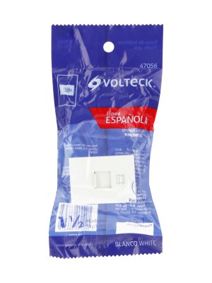47056 - Toma de teléfono, 1.5 módulos, línea Española, color blanco