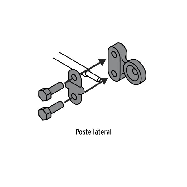 23040 - Blíster 2 terminales p/batería, plomo, poste lateral, Pretul