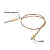 49210 - Termocople 60 cm roscable, Foset