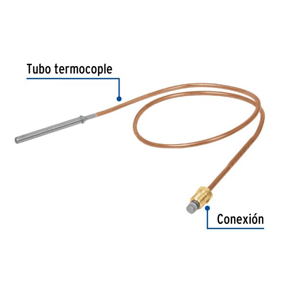 49211 - Termocople 60 cm soldable, Foset