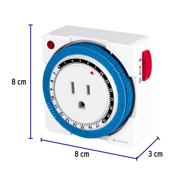 46996 - Mini Temporizador analógico 1 evento, intervalos de 15 min.