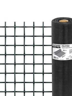 TEMO-09FN.jpg 44994 - Rollo de 30 m x 0.9 m malla mosquitera fibra de vidrio negra