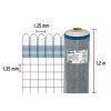 44961 - Rollo de 30 m x 1.2 m de malla mosquitera plástica gris