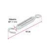 44054 - Tensor zinc 1/4' gancho-argolla, Fiero