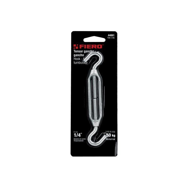 44061 - Tensor zinc 1/4' gancho-gancho, Fiero