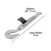 44069 - Tensor forjado 3/4' gancho-argolla, Fiero