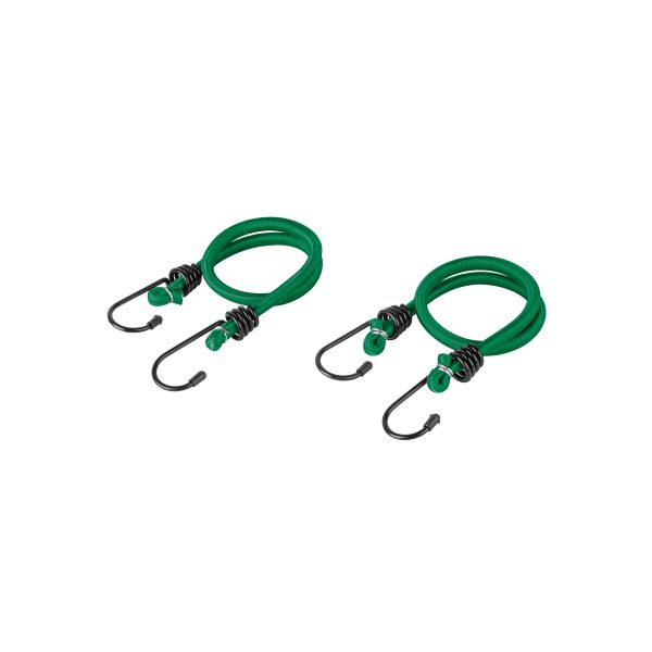 25091 - Bolsa con 2 tensores elásticos verdes de 45 cm, Pretul